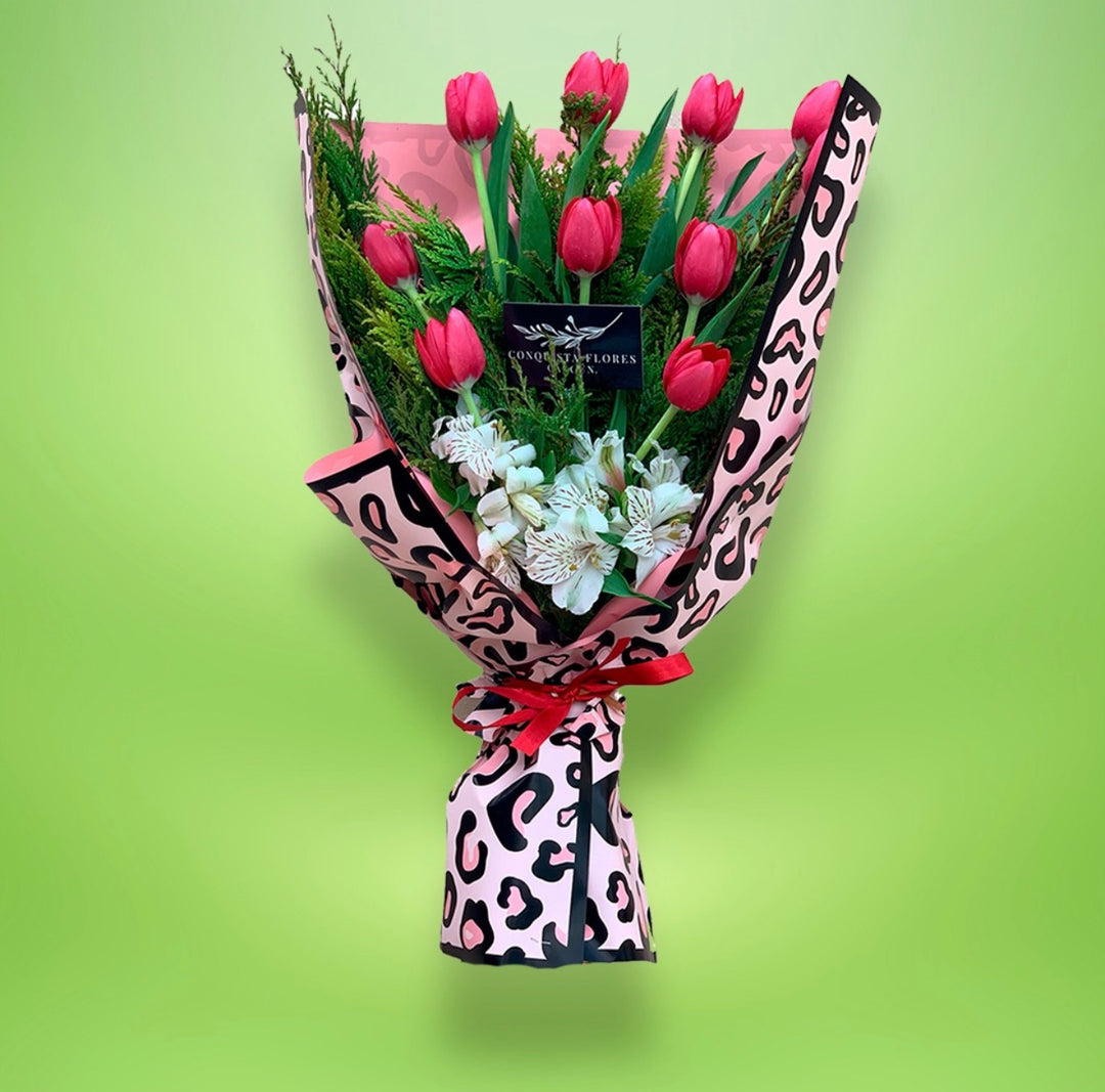 Ramo 10 tulipanes